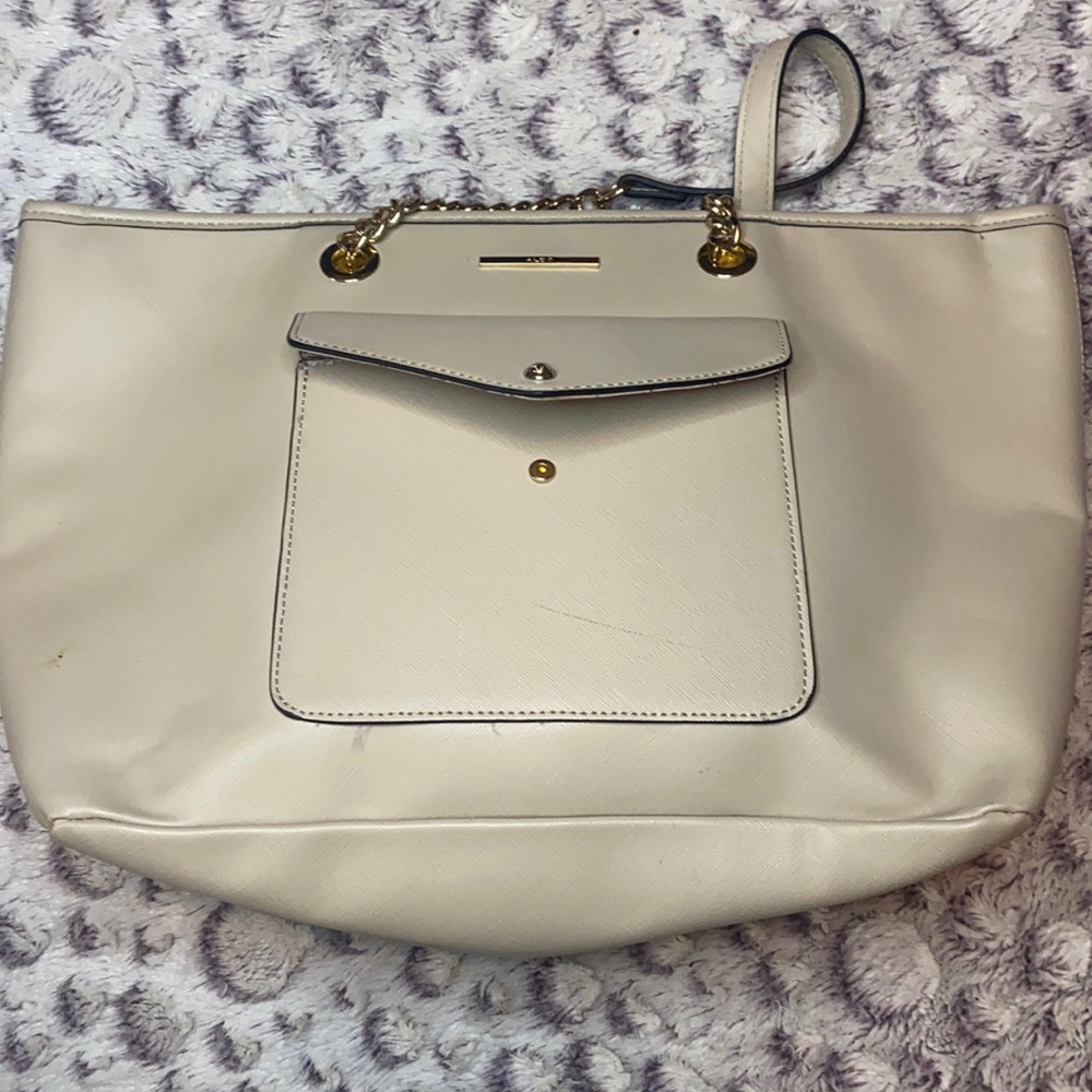 Beige tote